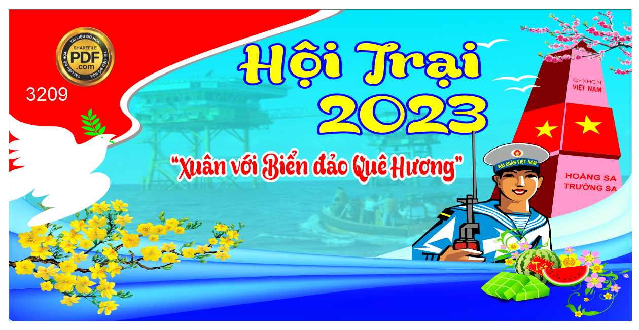 Market Hội trại chủ đề “Xuân với biển đảo Quê Hương” corel