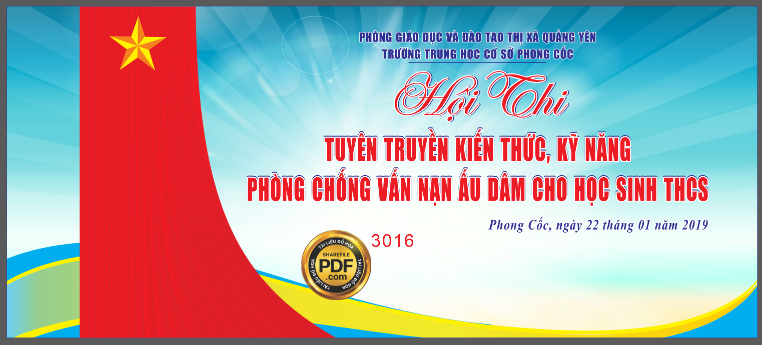 Market hội thi tuyên truyền kiến thức kỹ năng file corel