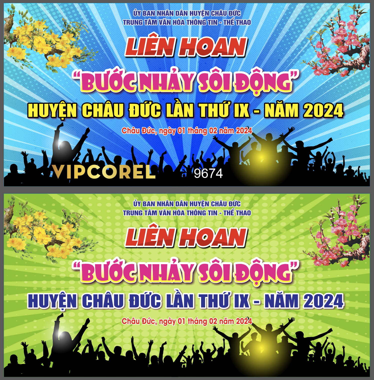 Backdrop Liên hoan “bước nhảy sôi động” 2024