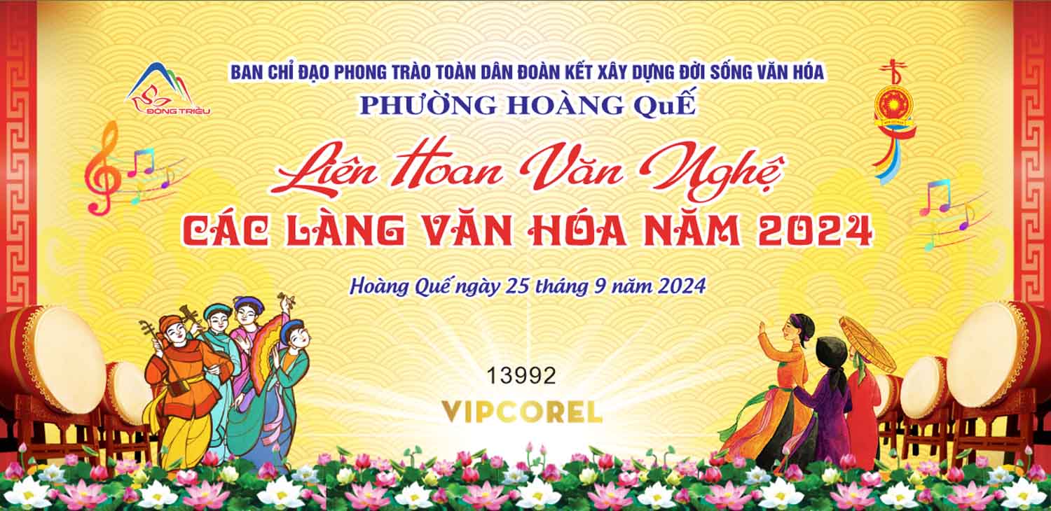 File corel liên hoan văn nghệ các làng văn hóa 2024