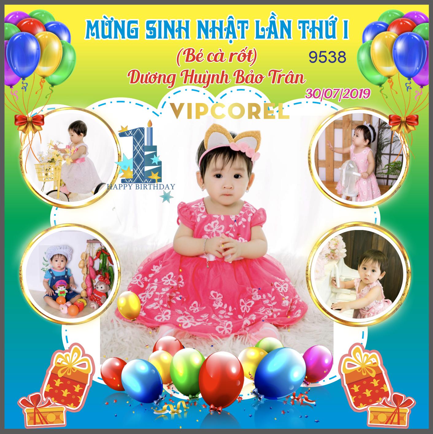 Market mừng sinh nhật lần thứ I bé Bảo Trâm