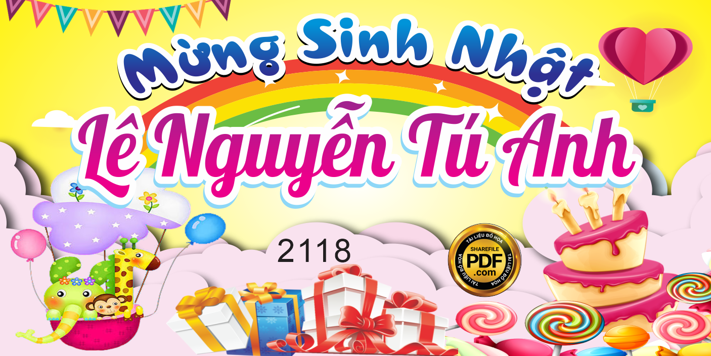 Market mừng sinh nhật Lê Tú Anh file CDR