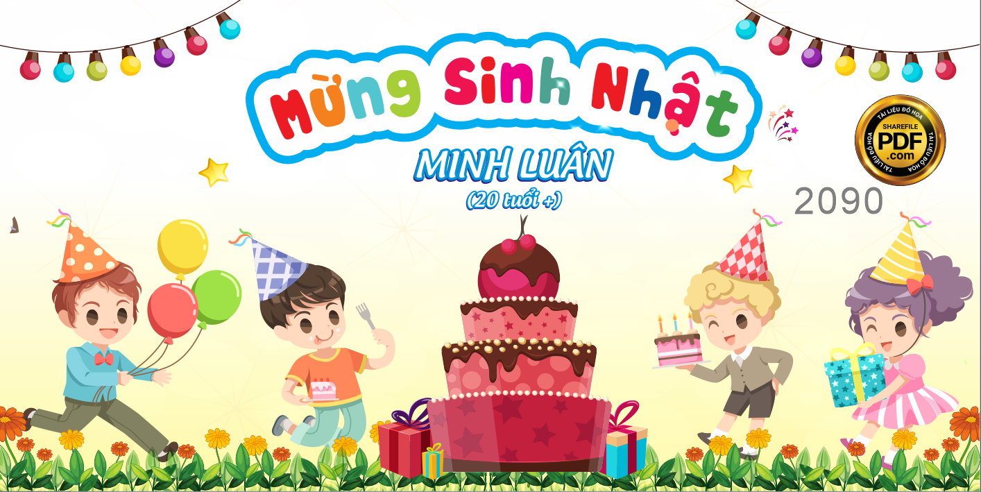 Market Mừng sinh nhật Minh Luân file CDR