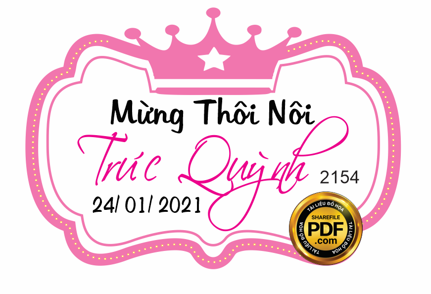 Market bảng tên sinh nhật bé mừng thôi nôi bé Trúc Quỳnh