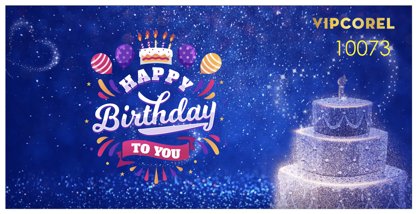 Backdrop Happy Birthday to you 2024 file corel