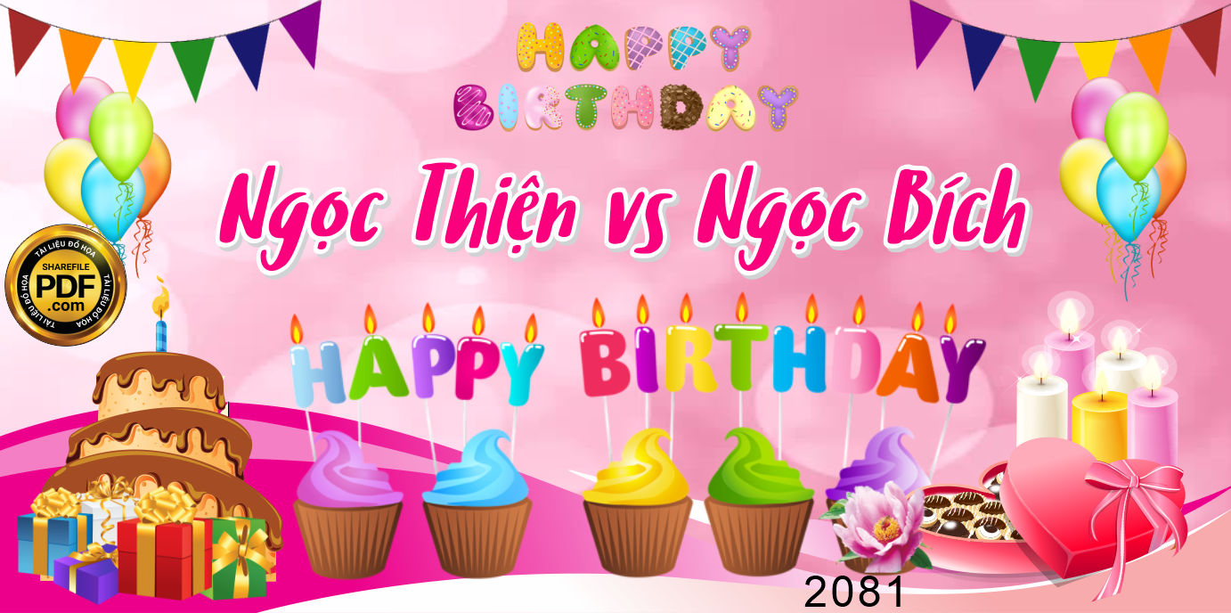 Market happy birthday bé Ngọc Thiện & Ngọc Bích CDR