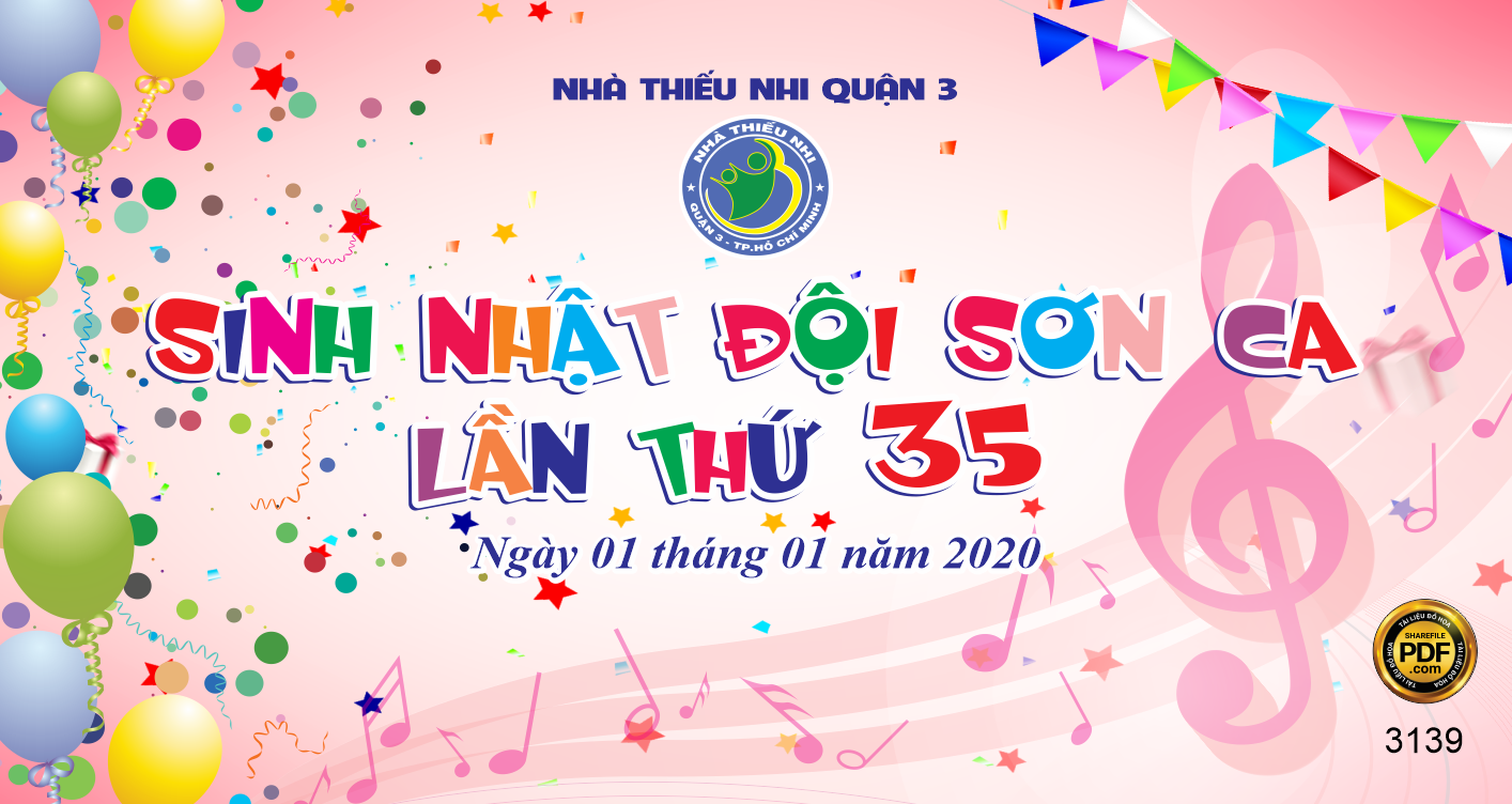 Market sinh nhật đội sơn ca lần thứ 35 file CDR