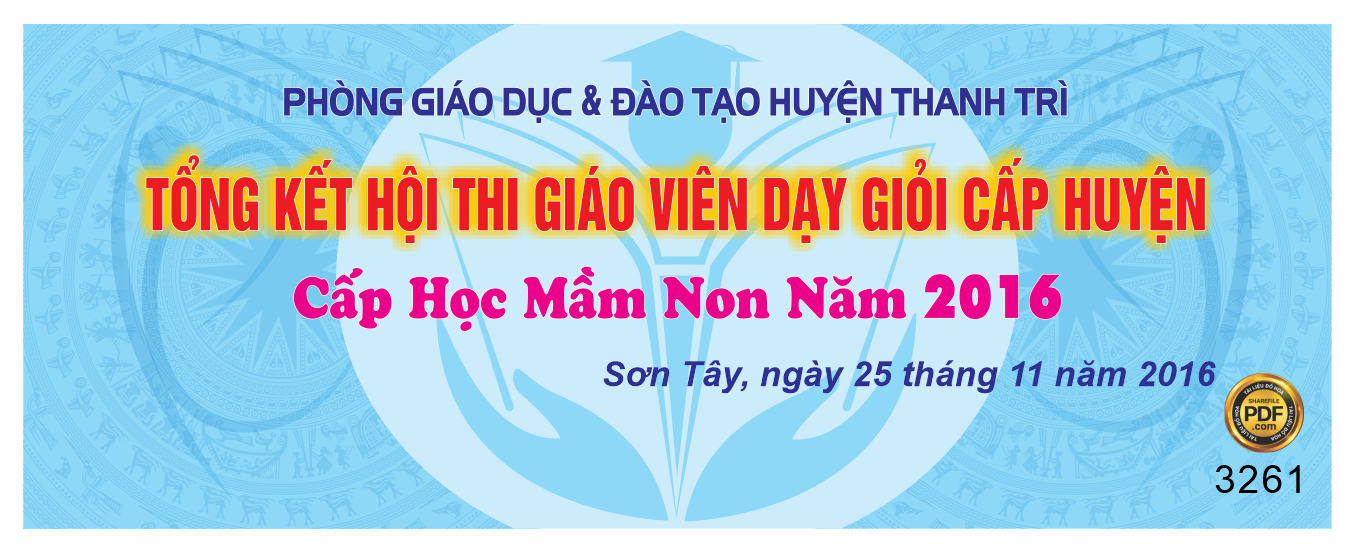 Market Tổng kết hội thi giáo viên dạy giỏi cấp học Mầm non