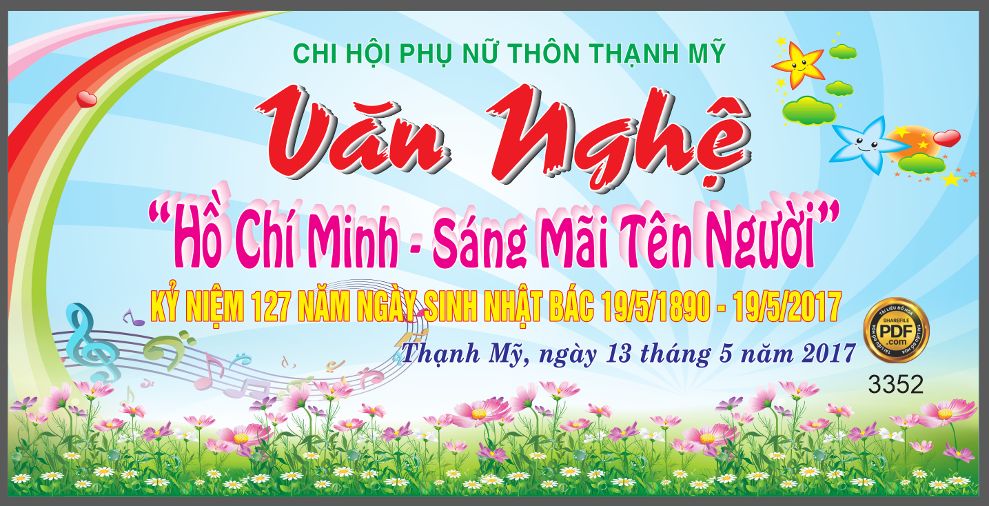 Market văn nghệ “Hồ Chí Minh – sáng mãi tên người” file corel