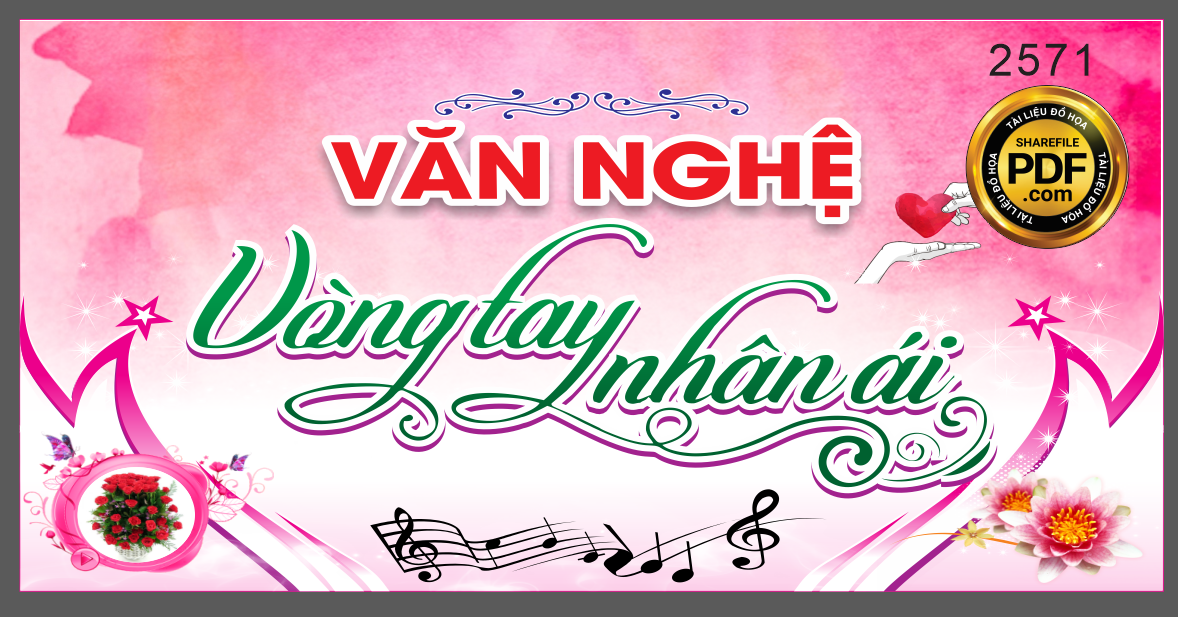 Market văn nghệ vòng tay nhân ái file CorelDRAW x5