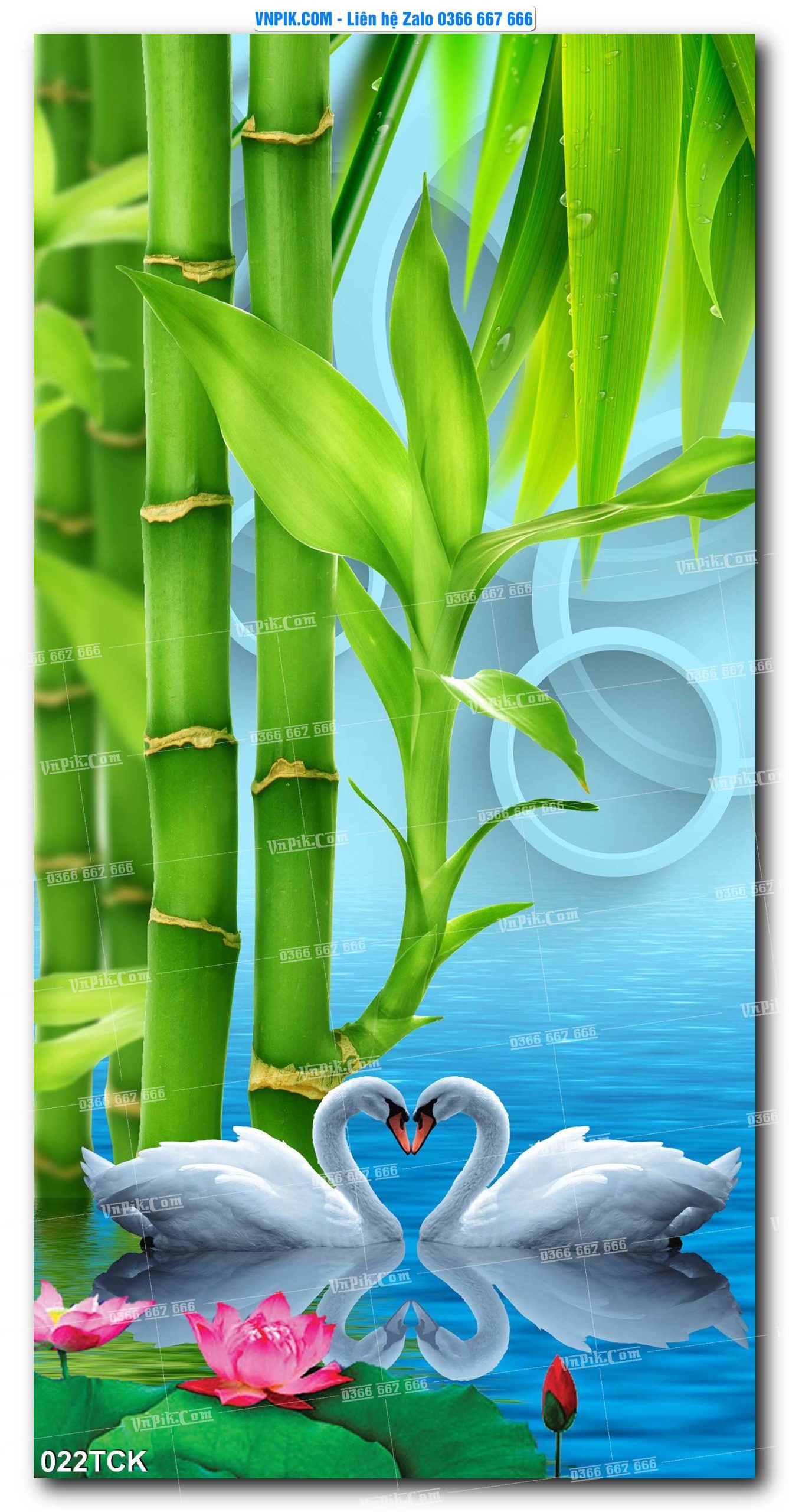 Tranh Hoa Sen – Cá Koi – Cá Chép  022TCK