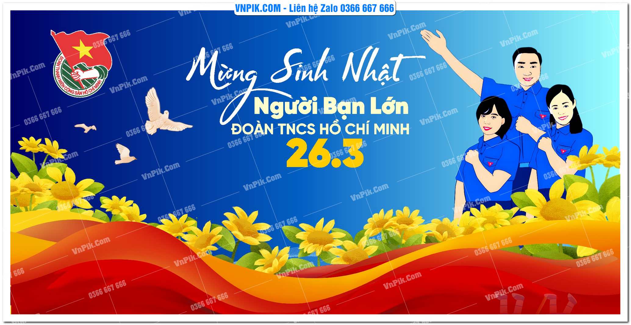 [VnPik.Com] Maket mừng sinh nhật người bạn lớn đoàn tncs hồ chí minh 26 tháng 3 – 115245