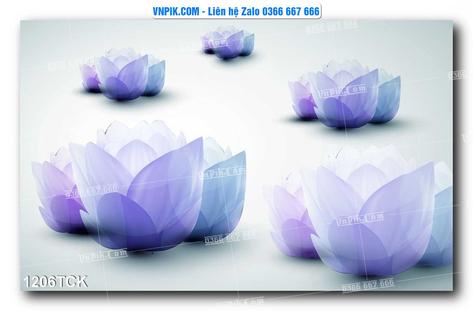Tranh Hoa Sen – Cá Koi – Cá Chép 1203TCK