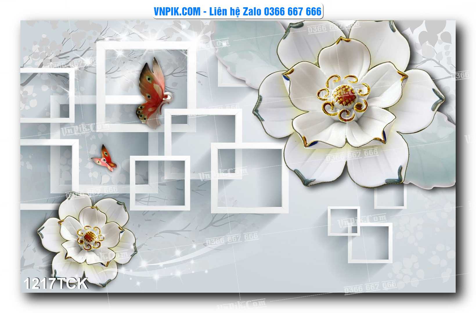 Tranh Hoa Sen – Cá Koi – Cá Chép 1217TCK