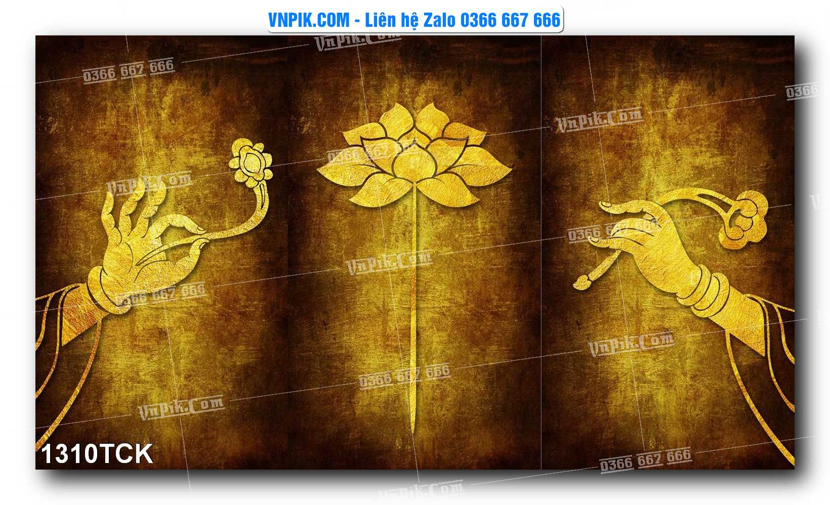 Tranh Hoa Sen – Cá Koi – Cá Chép 1310TCK