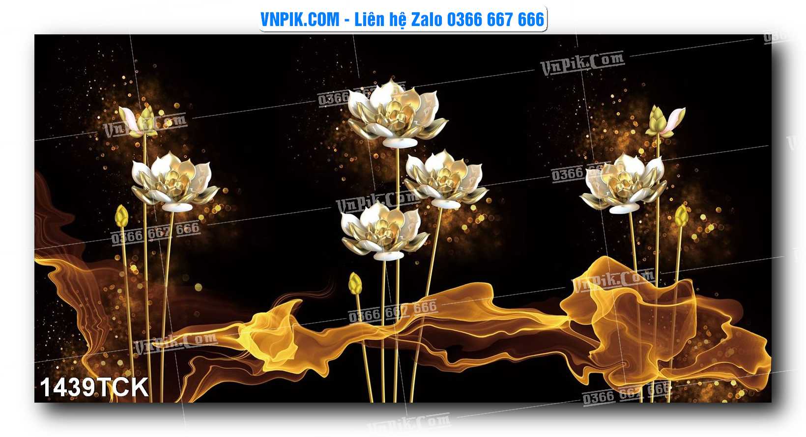 Tranh Hoa Sen – Cá Koi – Cá Chép 1439TCK