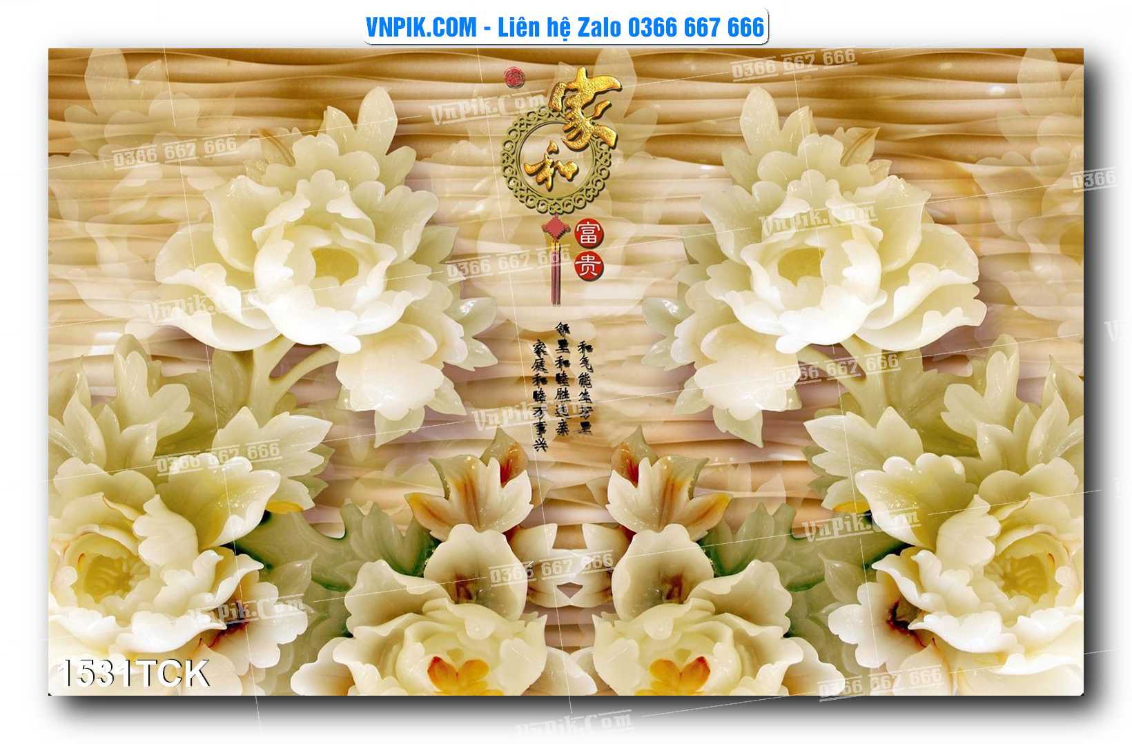 Tranh Hoa Sen – Cá Koi – Cá Chép 1531TCK