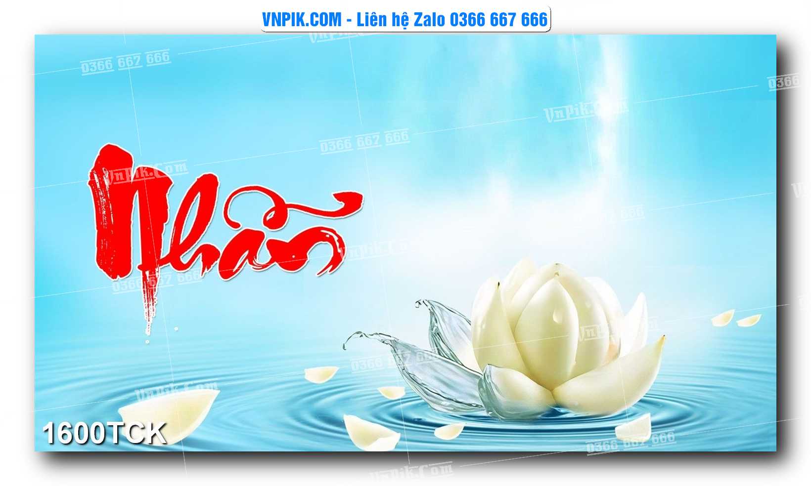 Tranh Hoa Sen – Cá Koi – Cá Chép 1600TCK