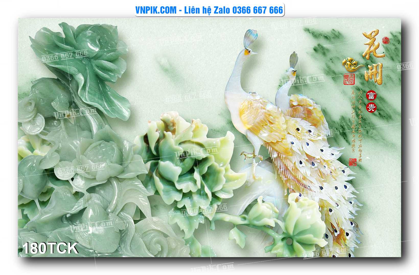 Tranh Hoa Sen – Cá Koi – Cá Chép  180TCK