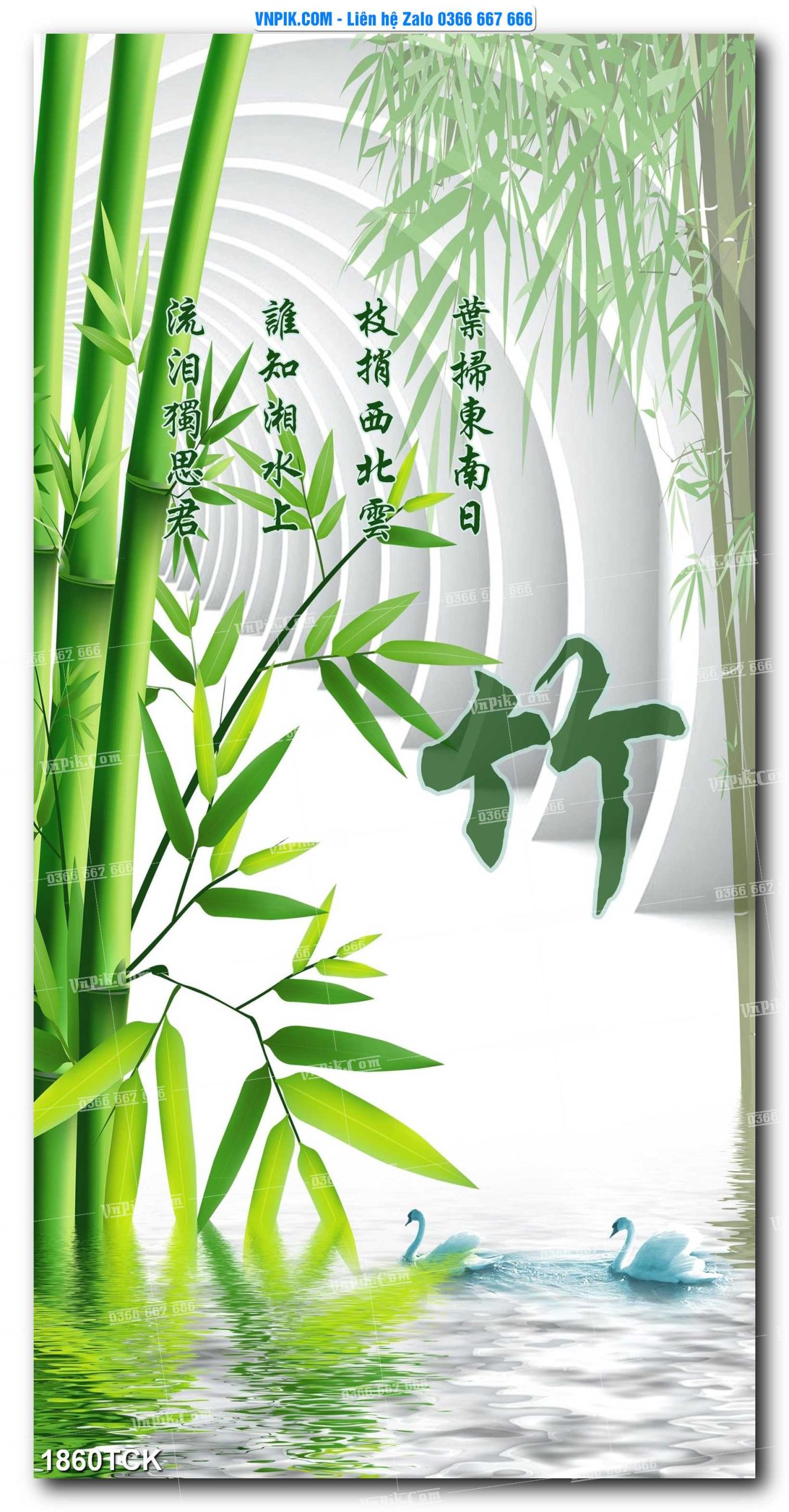 Tranh Hoa Sen – Cá Koi – Cá Chép 1860TCK