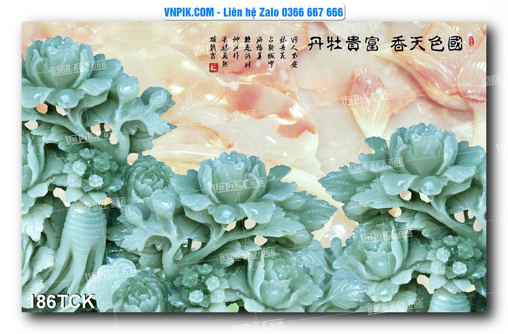 Tranh Hoa Sen – Cá Koi – Cá Chép  186TCK
