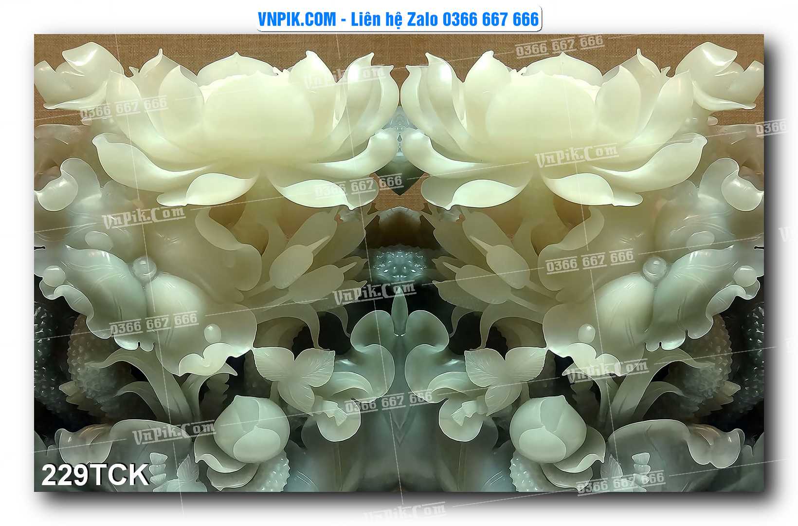 Tranh Hoa Sen – Cá Koi – Cá Chép  229TCK