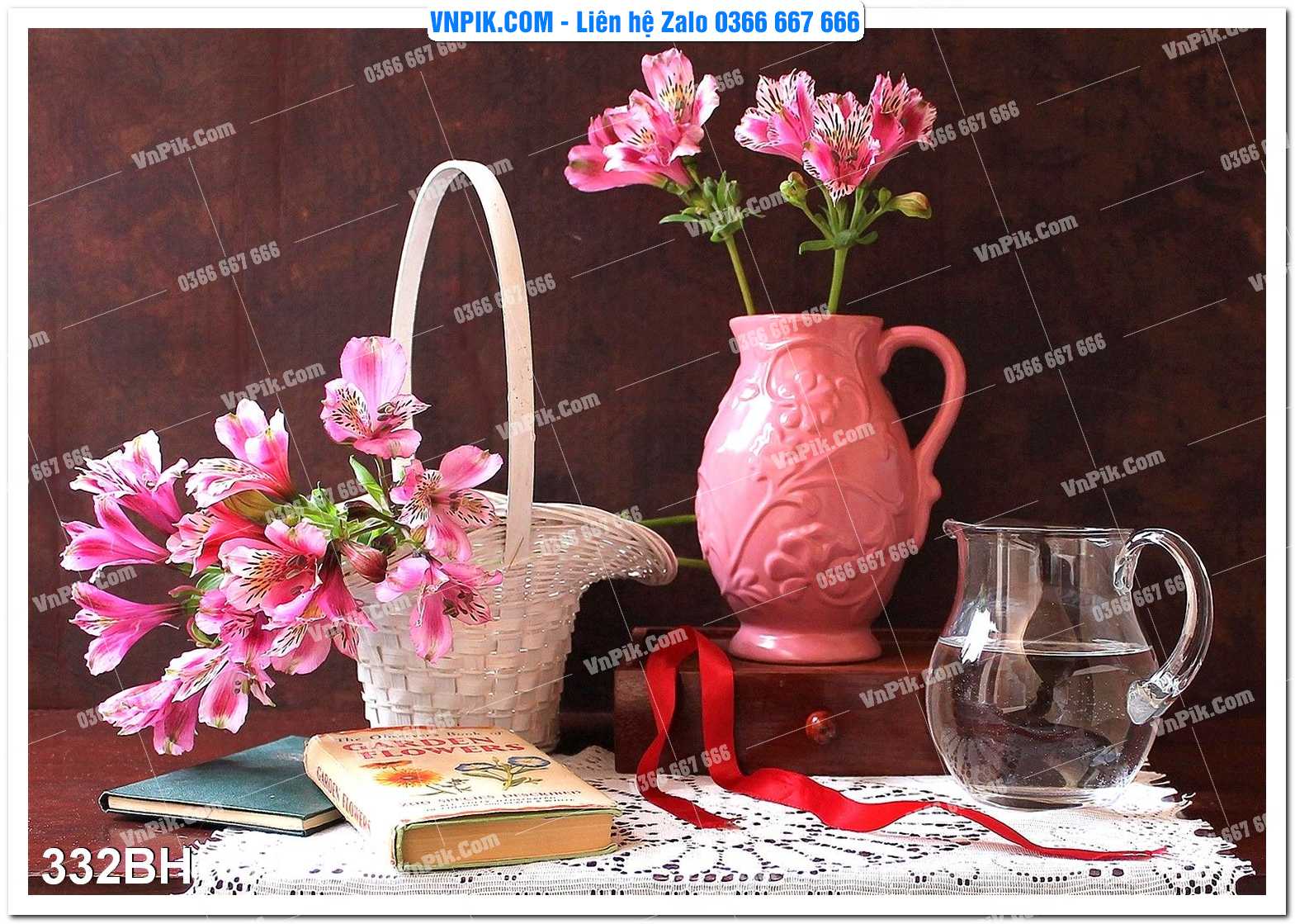 Tranh bình hoa nghệ thuật 332BH