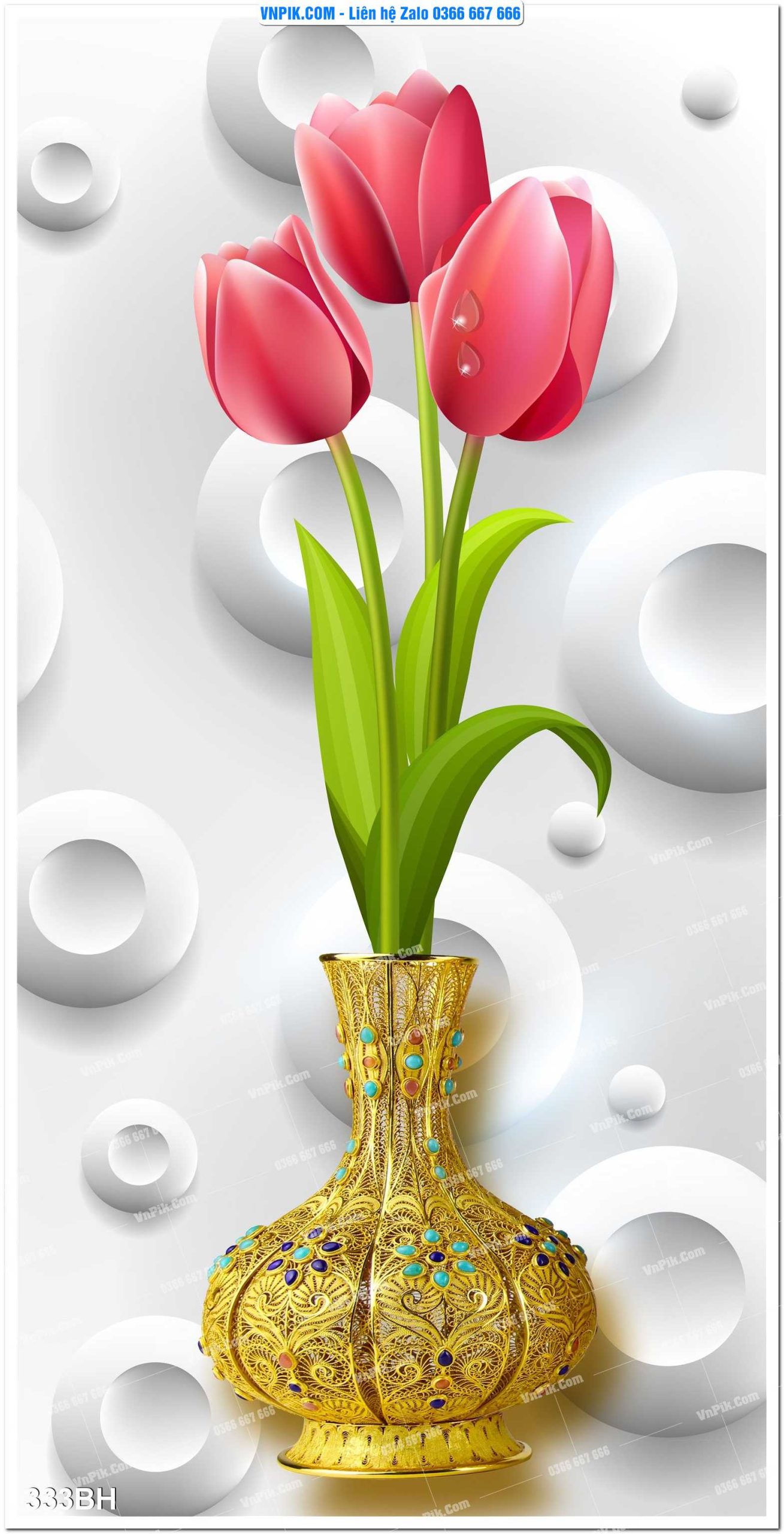 Tranh bình hoa nghệ thuật 333BH