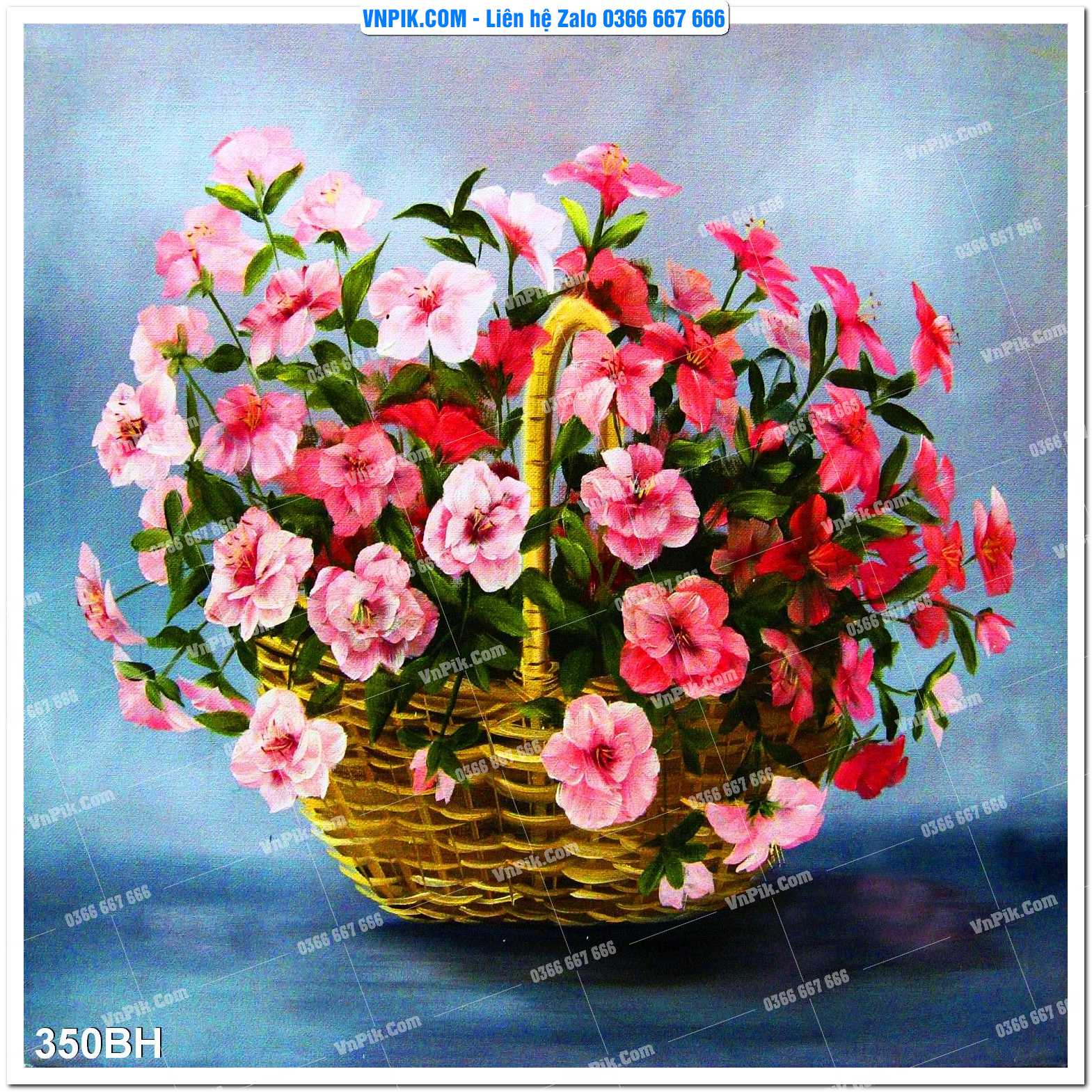 Tranh bình hoa nghệ thuật 350BH