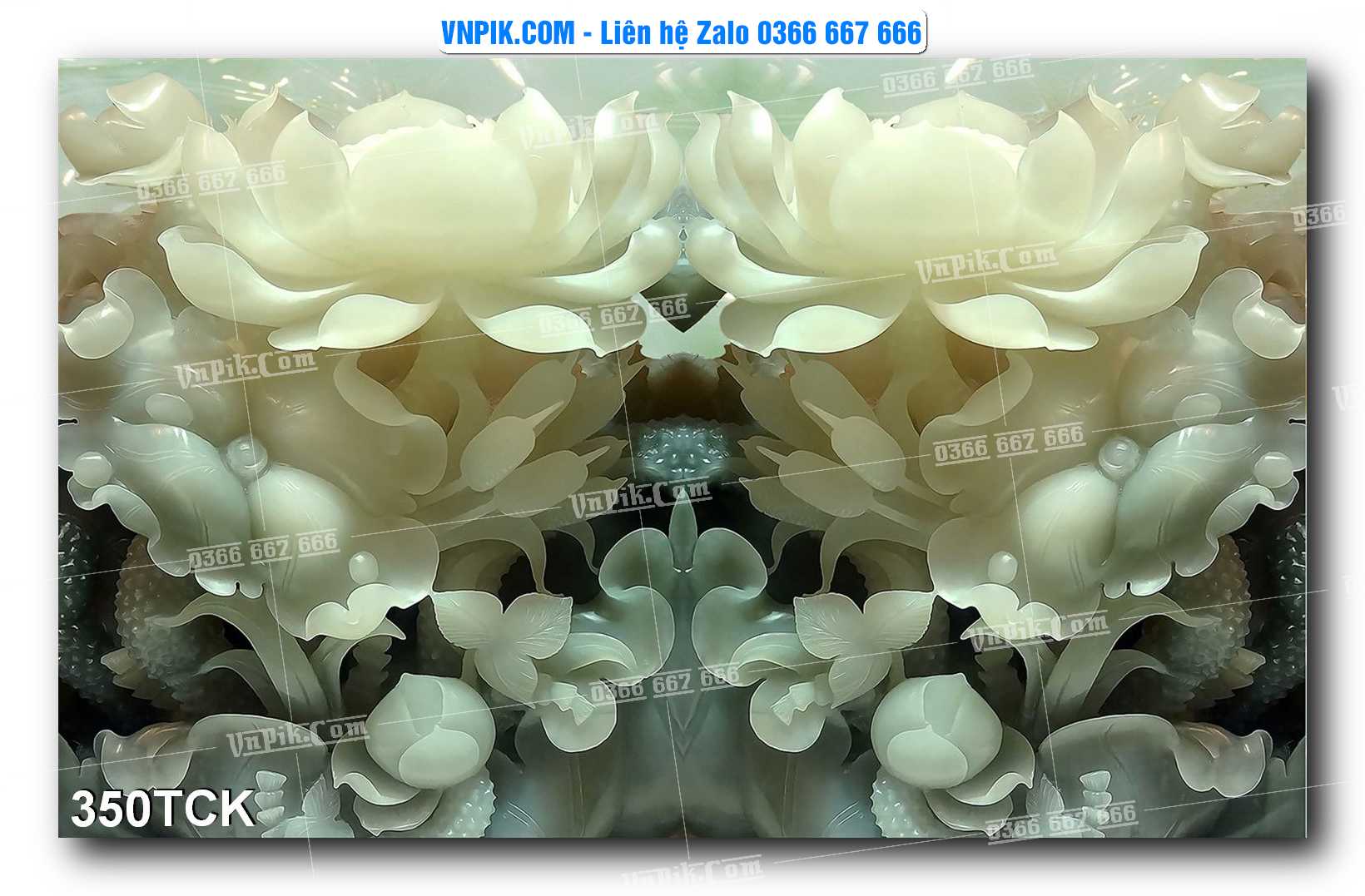 Tranh Hoa Sen – Cá Koi – Cá Chép  350TCK