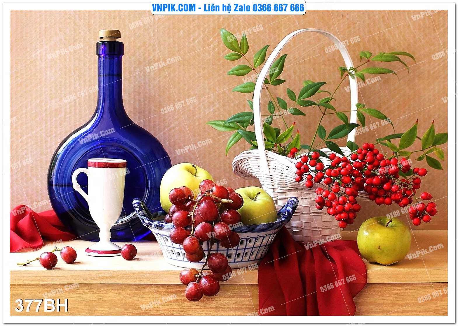 Tranh bình hoa nghệ thuật 377BH