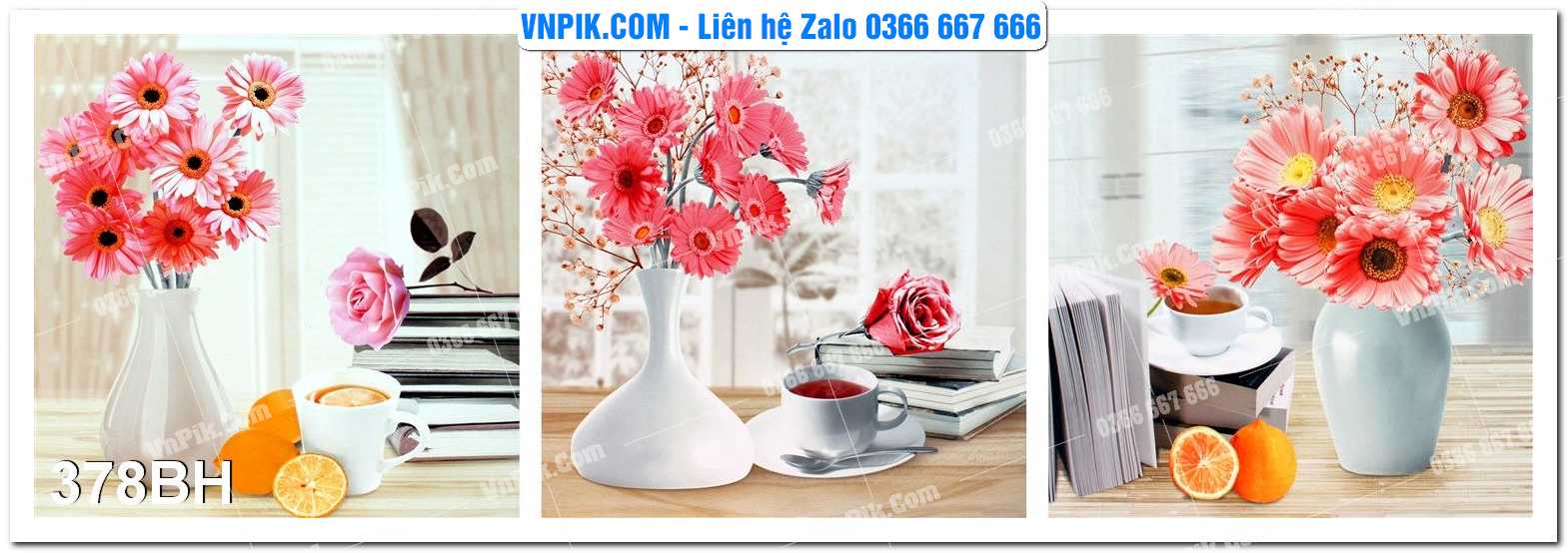 Tranh bình hoa nghệ thuật 378BH