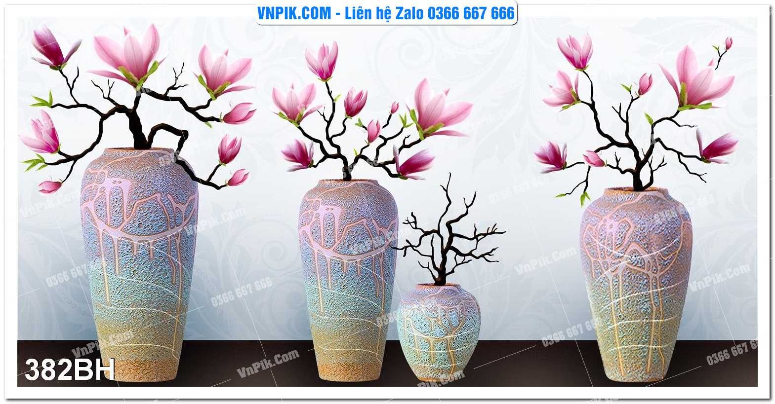Tranh bình hoa nghệ thuật 382BH