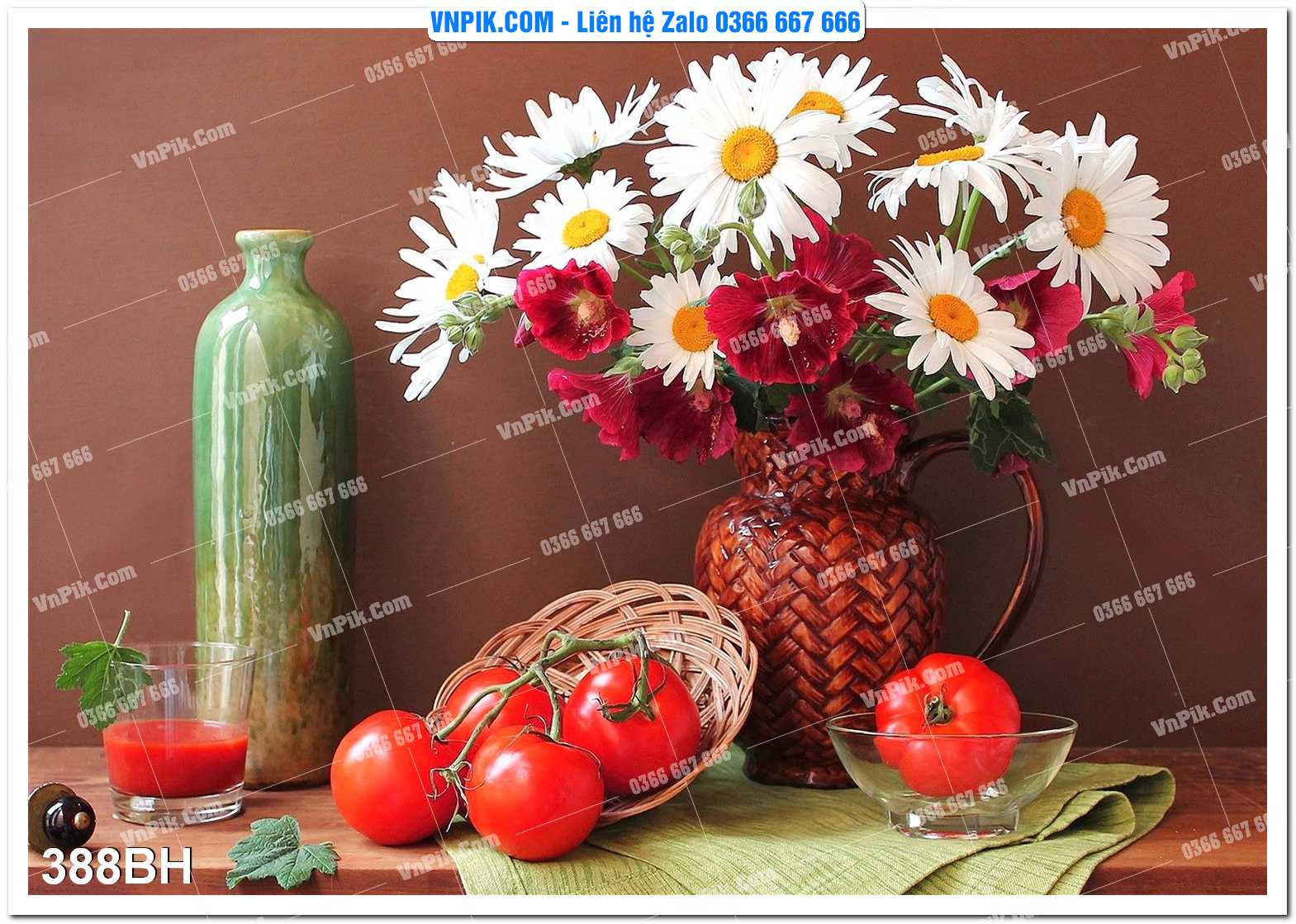 Tranh bình hoa nghệ thuật 388BH