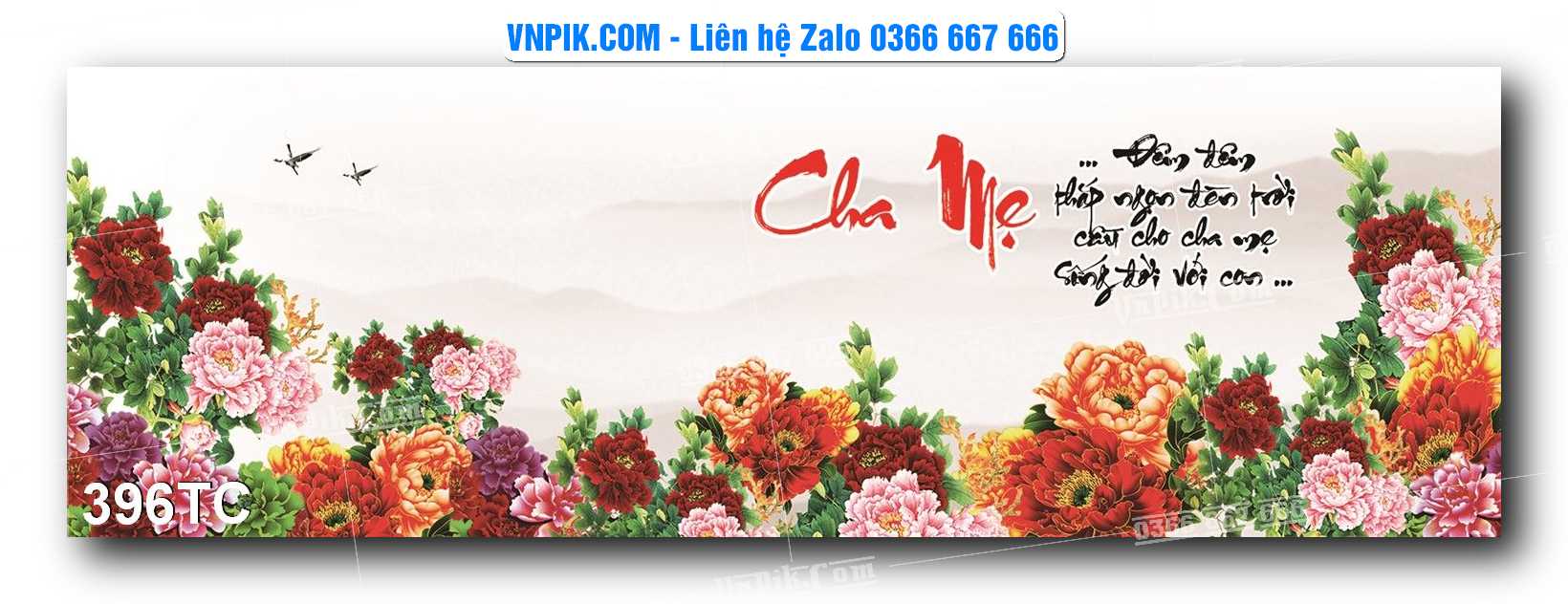 Tranh Treo Tường – Chim Công Hoa Mẫu Đơn 396TC