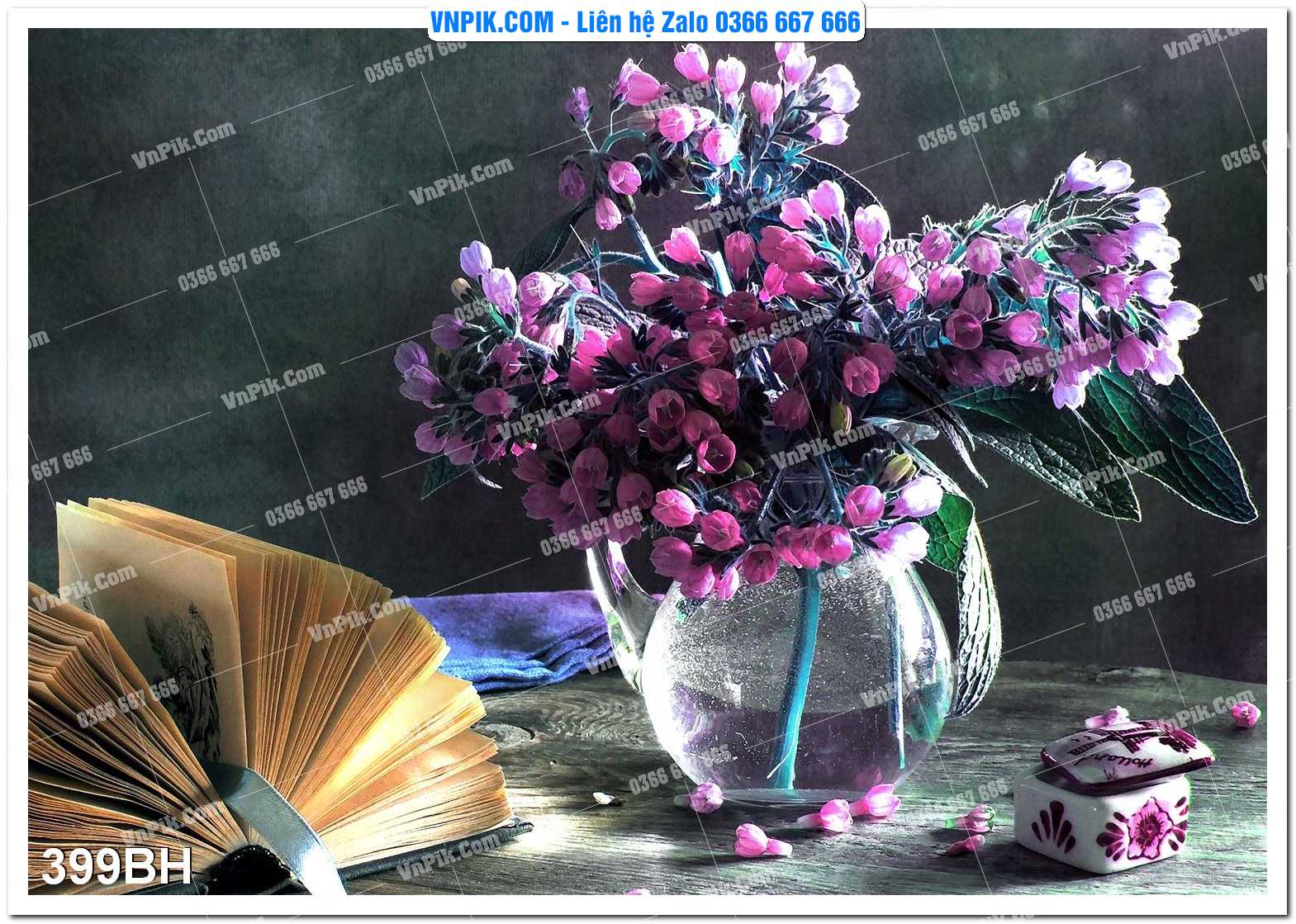 Tranh bình hoa nghệ thuật 399BH