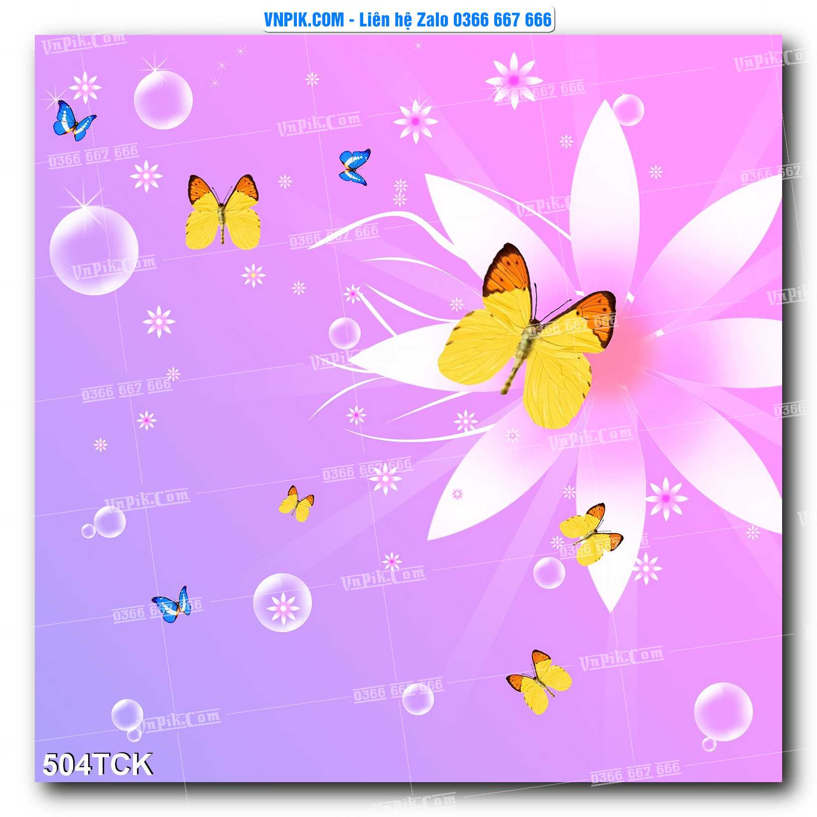 Tranh Hoa Sen – Cá Koi – Cá Chép  504TCK