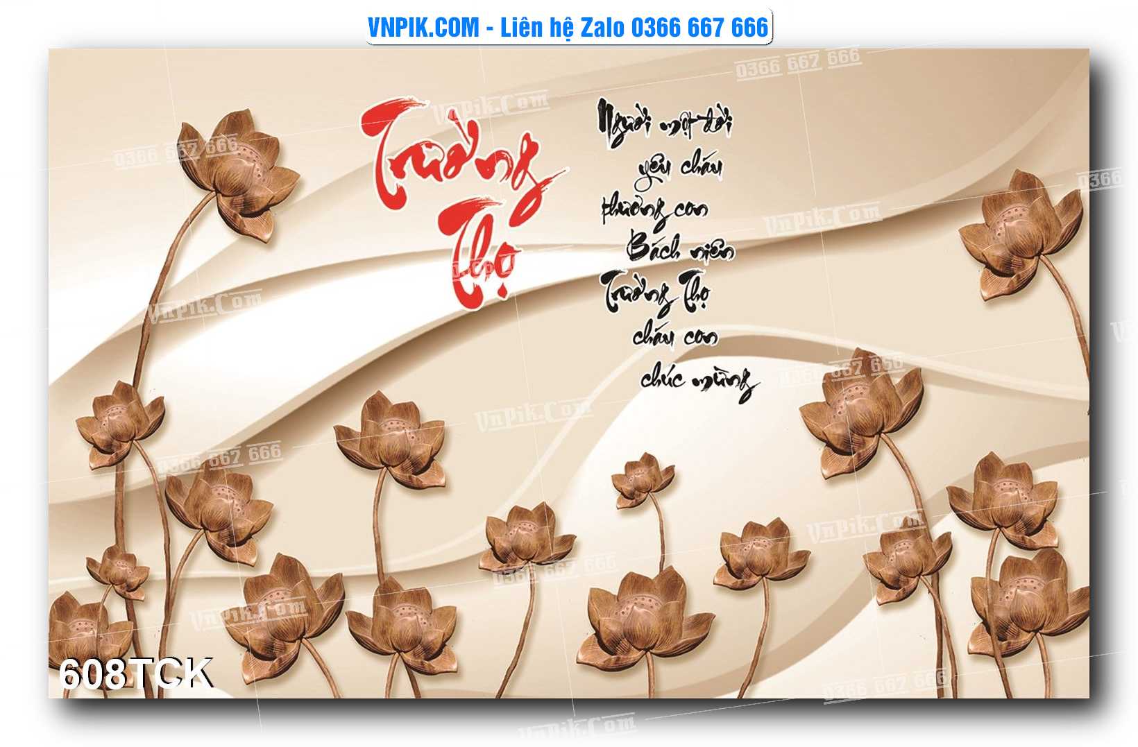 Tranh Hoa Sen – Cá Koi – Cá Chép  608TCK