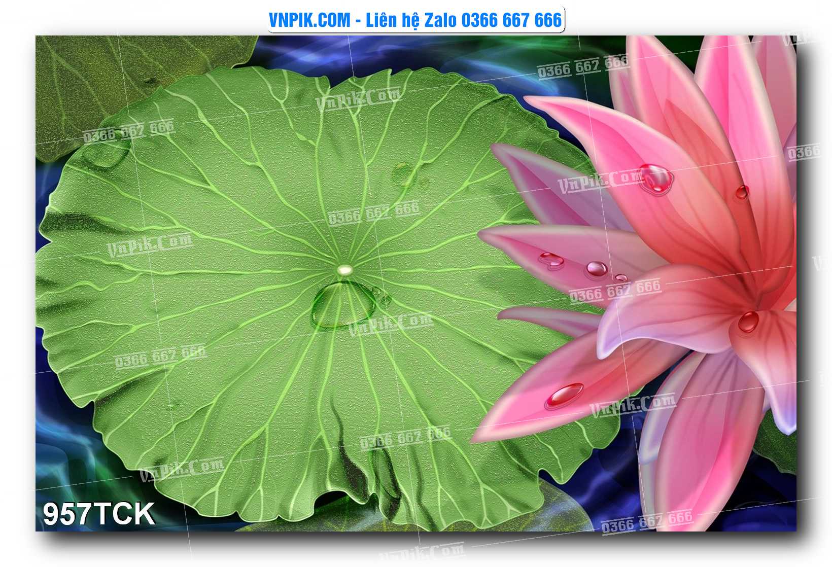 Tranh Hoa Sen – Cá Koi – Cá Chép 957TCK