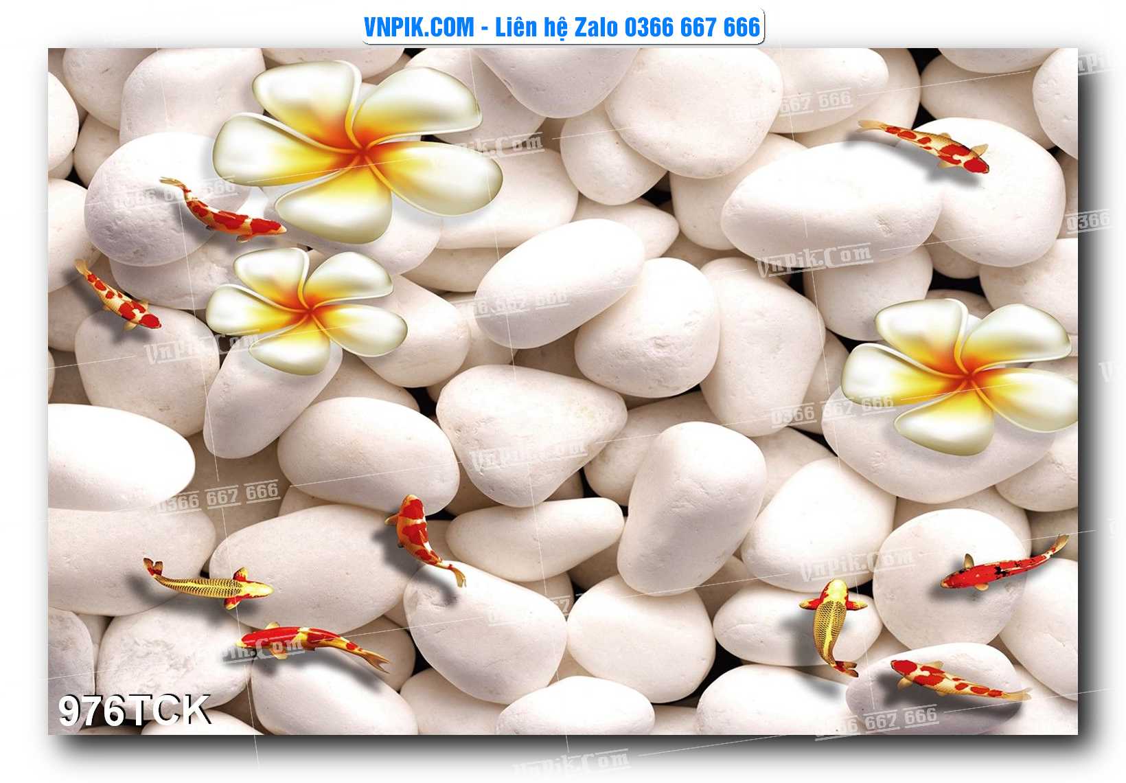 Tranh Hoa Sen – Cá Koi – Cá Chép 976TCK