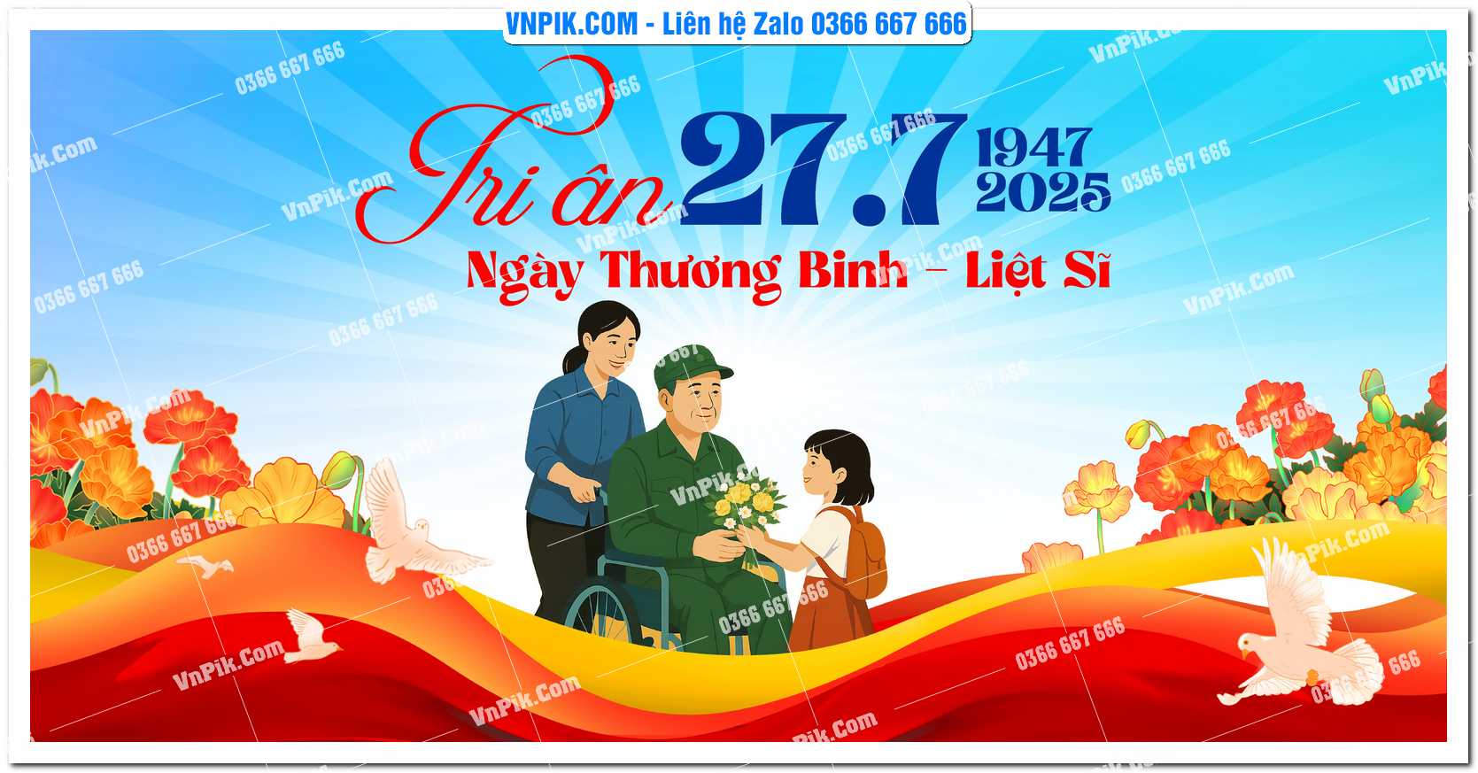 Maket kỷ niệm 78 năm ngày thương binh liệt sĩ file vector 14