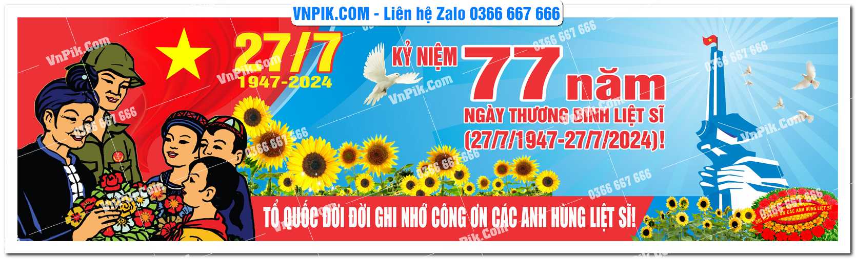 Maket kỷ niệm 78 năm ngày thương binh liệt sĩ file vector 19