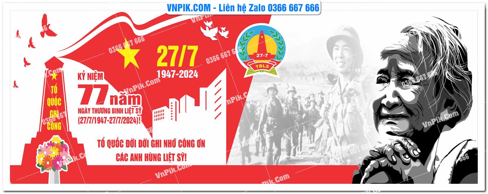 Maket kỷ niệm 78 năm ngày thương binh liệt sĩ file vector 20