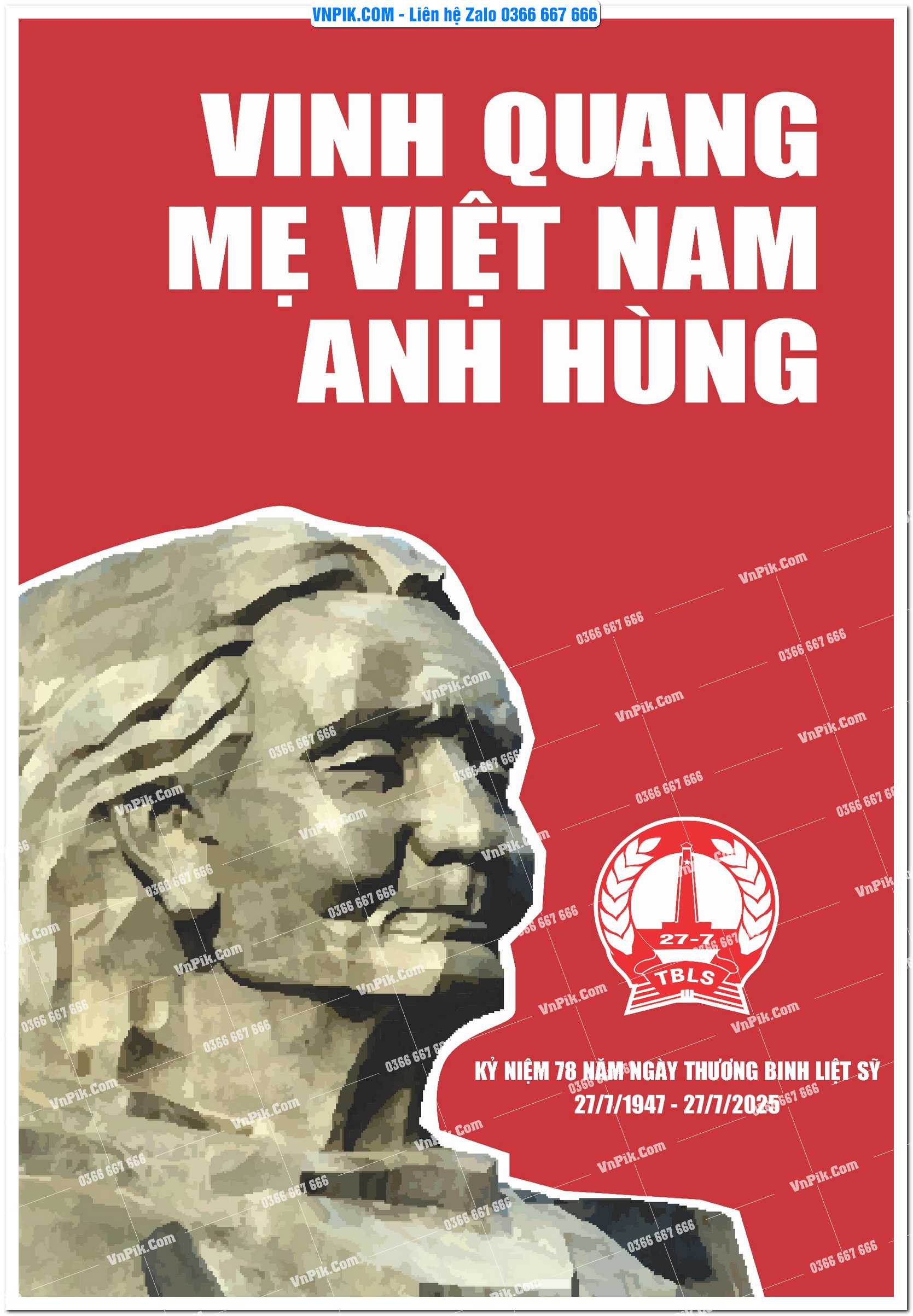 Maket kỷ niệm 78 năm ngày thương binh liệt sĩ file vector 7