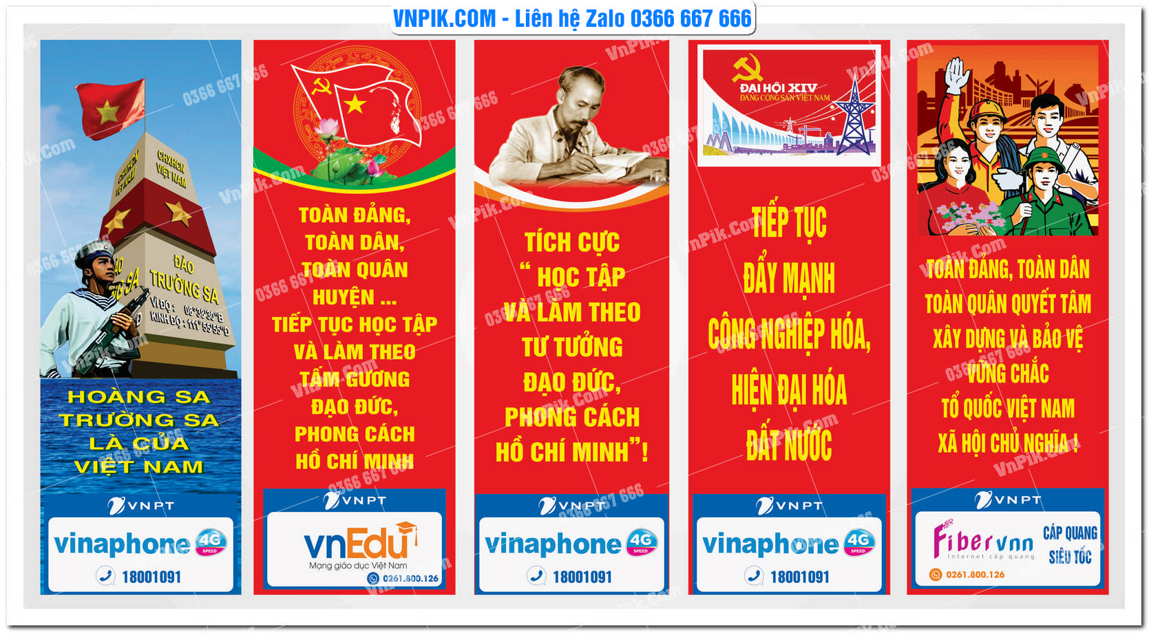 Mẫu Maket Pano Tuyên Truyền Đại Hội Đảng File Vector 47