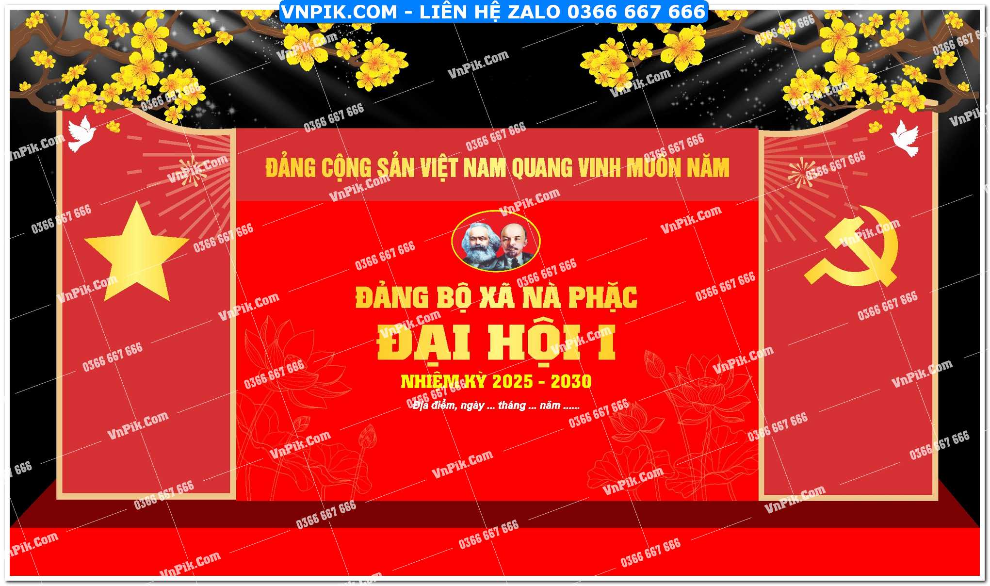pano đảng bộ xã nà phặc đại hội lần 1 nhiệm kỳ 2025 – 2030