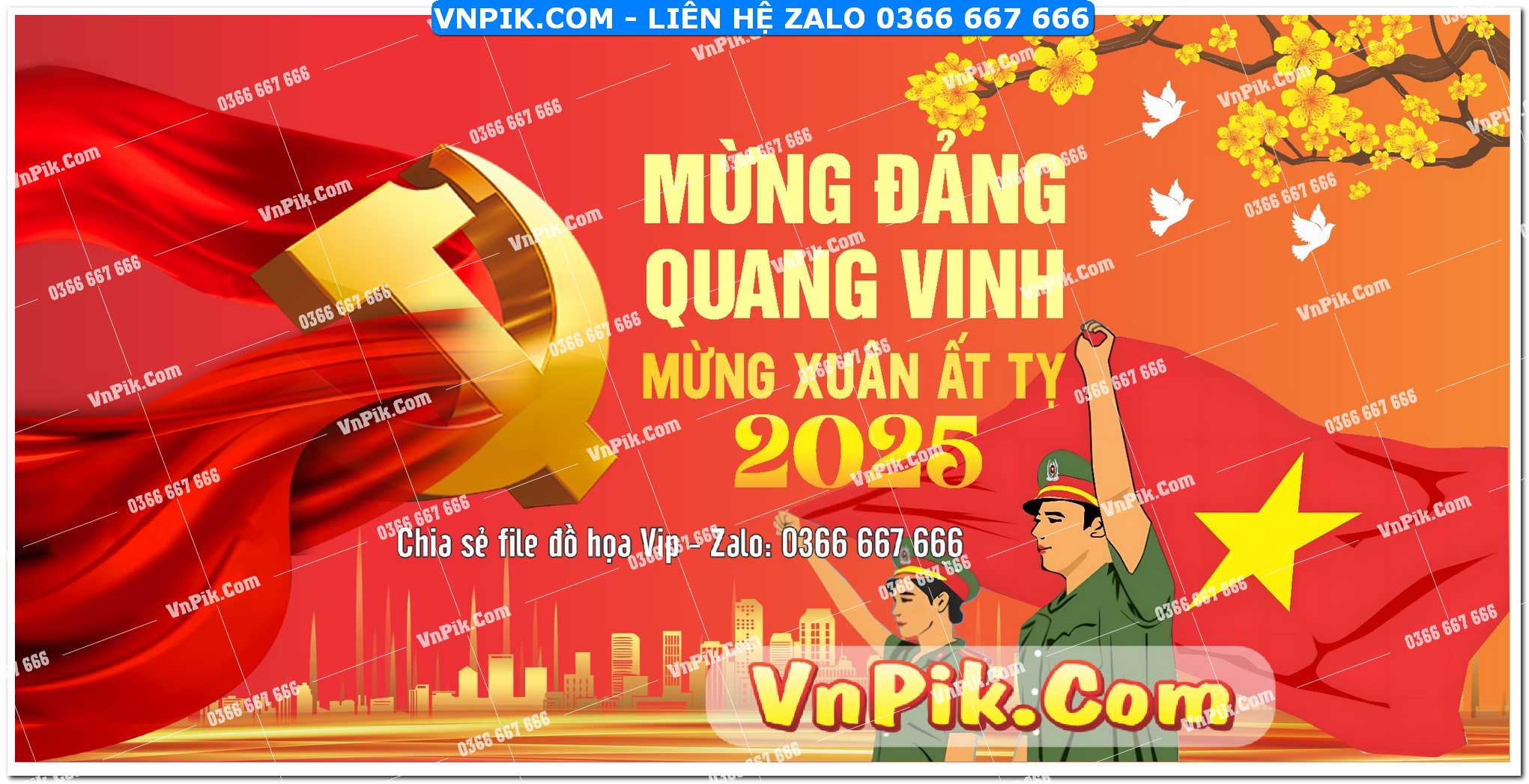 pano mừng đảng quang vinh, ,mừng xuân ất tỵ 2025