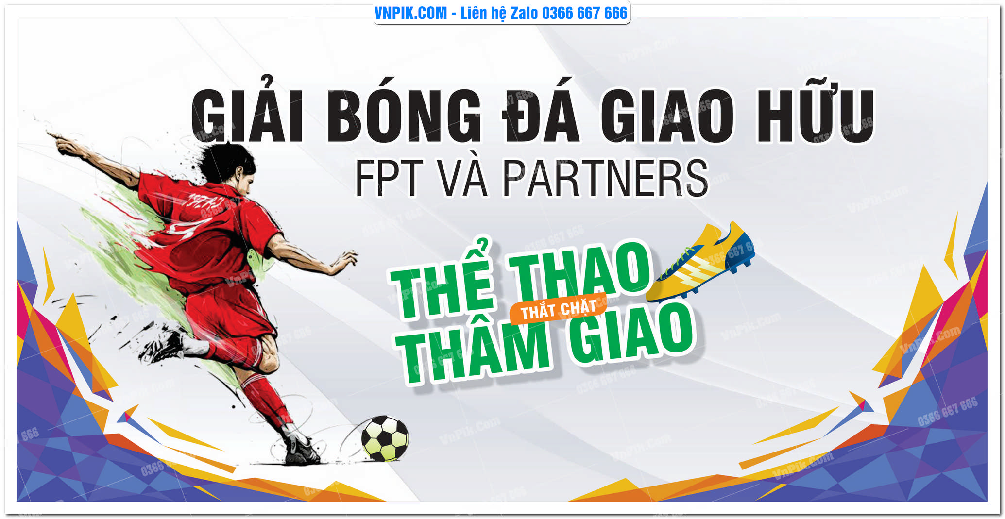 phông nền thể thao giải bóng đá giao hữu