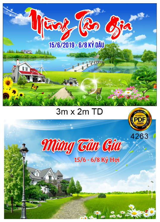 Market phông mừng tân gia #2 file corel