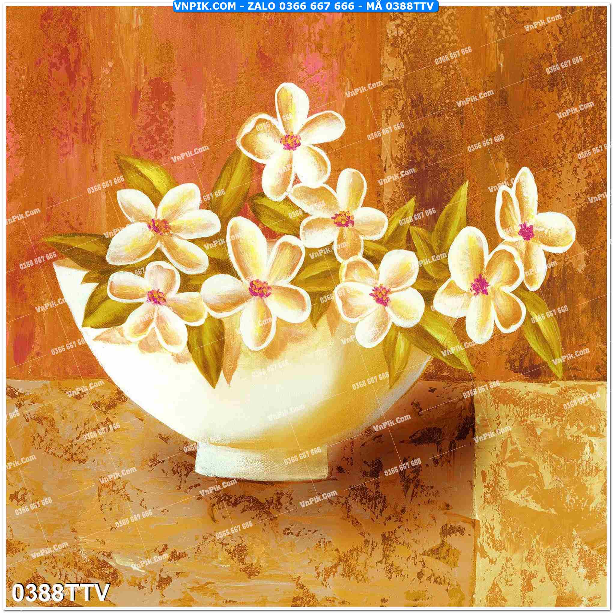 Tranh sơn dầu tĩnh vật hoa quả mã file 0388TTV